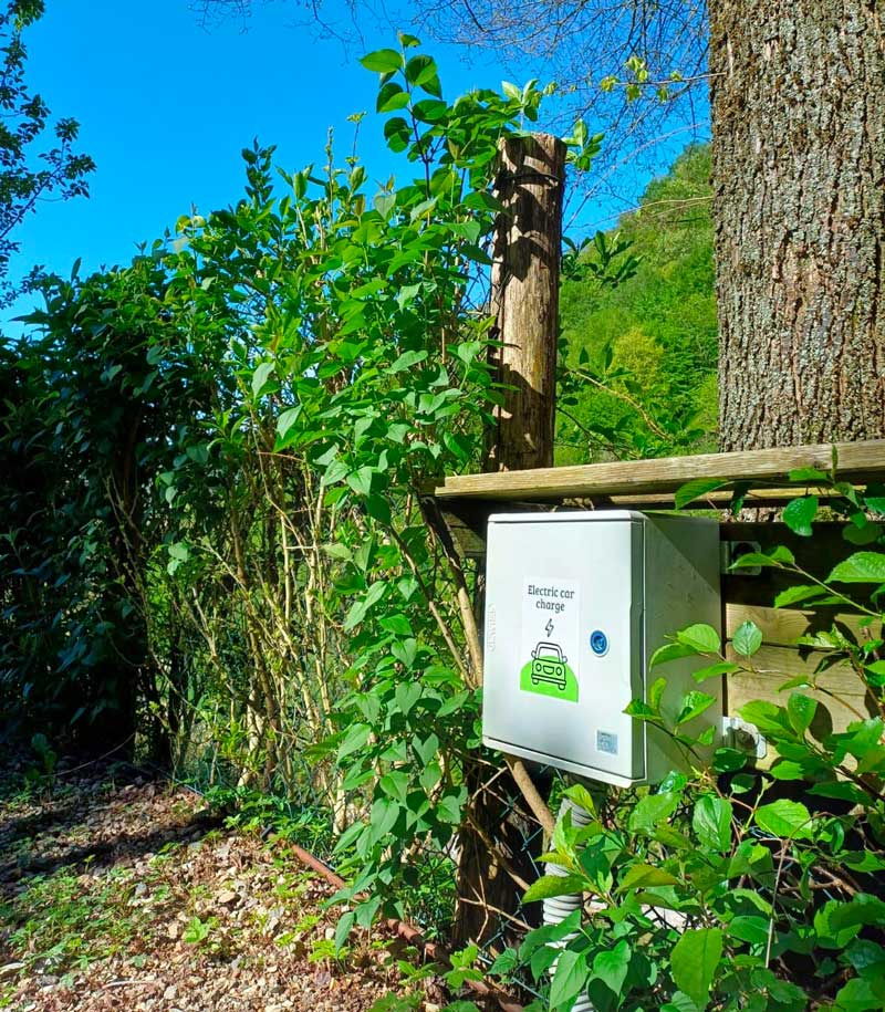 Electric car charging station